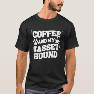 Camiseta Café E Cesto De Basset Para Homens Mulheres Cachor