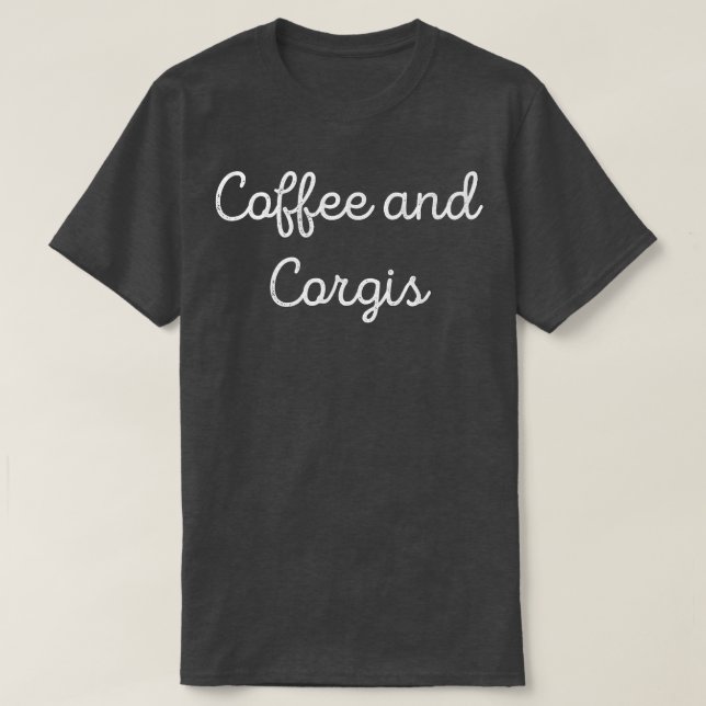 Camiseta Café e Corgis Corgi Lover (Frente do Design)