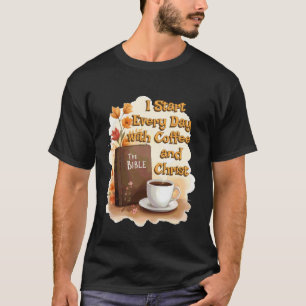 Camiseta Café e Cristo Jesus Manhã Católica