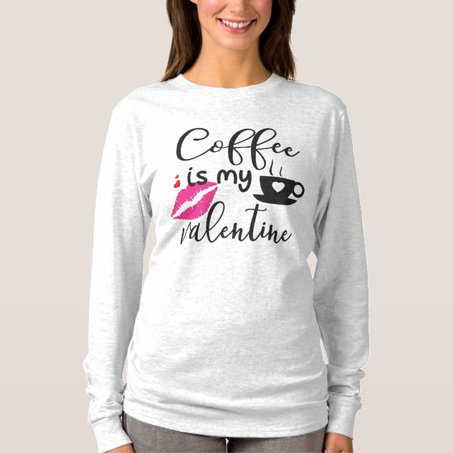 Camiseta Café é do meu Namorados (Frente)