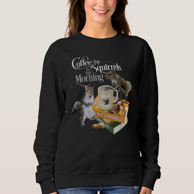 Camiseta Café e esquilos - Doces Engraçados (Frente)