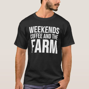 Camiseta Café E Fazenda Finais De Semana - Agradável Faze