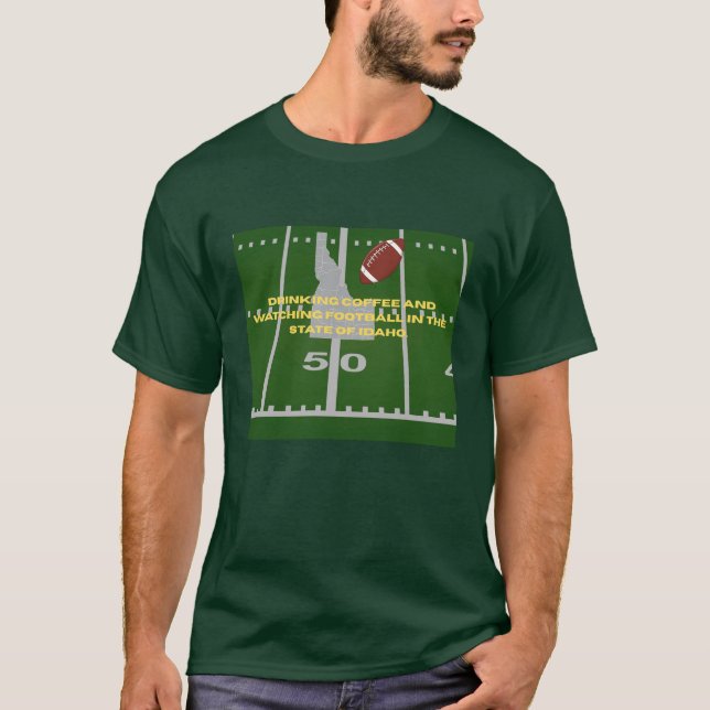 Camiseta Café e Futebol em Idaho (Frente)