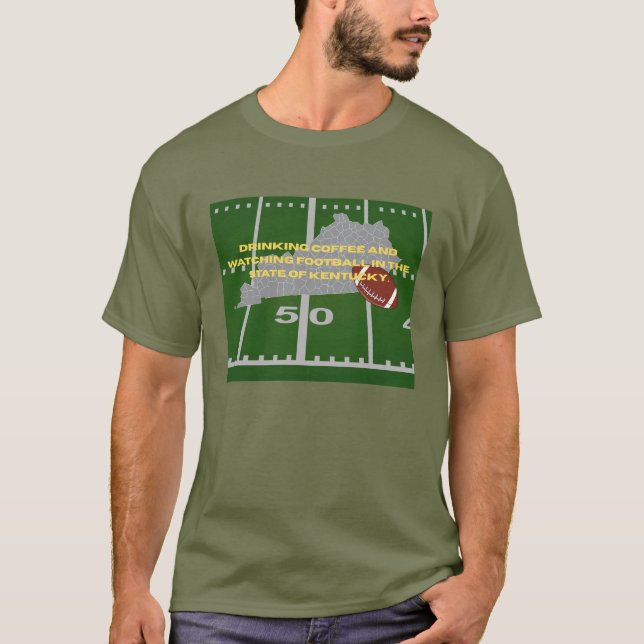 Camiseta Café e Futebol em Kentucky  (Frente)