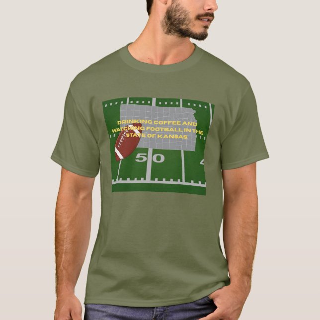 Camiseta Café e Futebol no Kansas  (Frente)