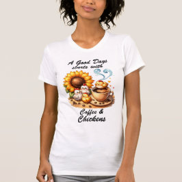 Camiseta Café e Galinhas