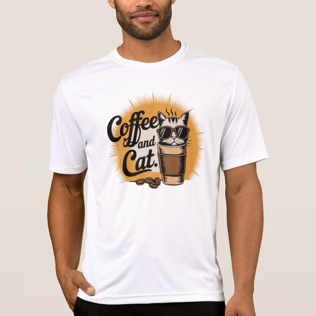 Camiseta café e gato (Frente)
