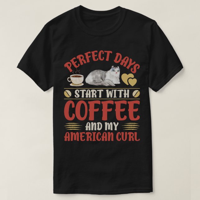 Camiseta Café E Gatos 6 (Frente do Design)