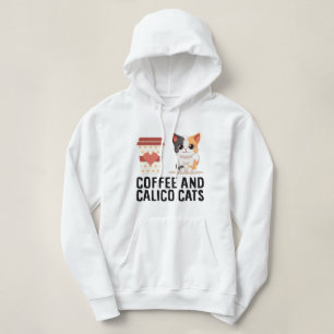 Camiseta Café E Gatos Calico Engraçados Gato Calico