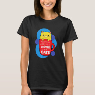 Camiseta café e gatos Mocha espresso cappuccino engraçado b
