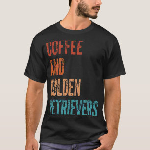 Camiseta Café e Golden Retrievers Café Golden Retriev