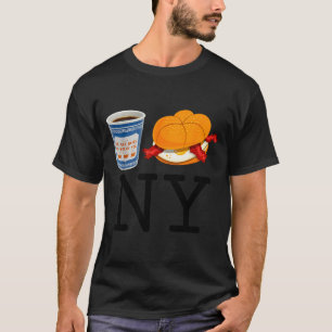 Camiseta Café E Hambúrguer Bacon Ovo Ny Retro Vintage Gra