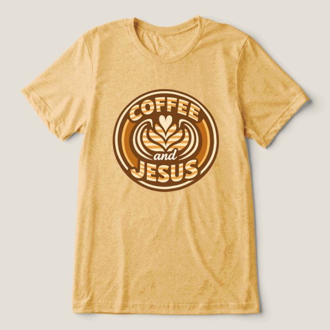 Camiseta Café e Jesus (Design frontal)