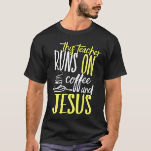 Camiseta Café E Jesus Eu Religioso Cristão Fiel Te