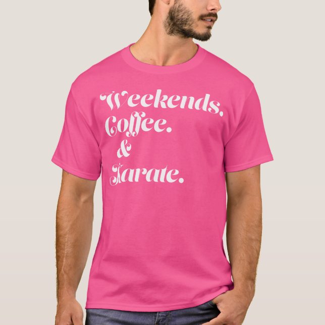 Camiseta Café E Karato Finais De Semana (Frente)