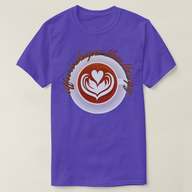 Camiseta café é mais barato que terapia (Frente do Design)