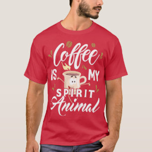 Camiseta Café É Meu Animal Espirituoso 1