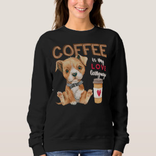 Camiseta Café É Meu Linguagem De Amor Namorados De Lingua