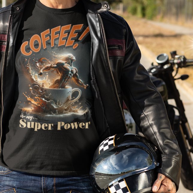 Camiseta Café é Meu Super Poder (Criador carregado)