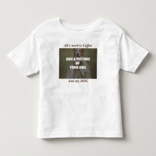 Camiseta Café e meu Travesseiro decorativo de Cachorro