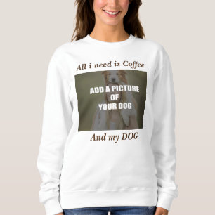 Camiseta Café e meu Travesseiro decorativo de Cachorro