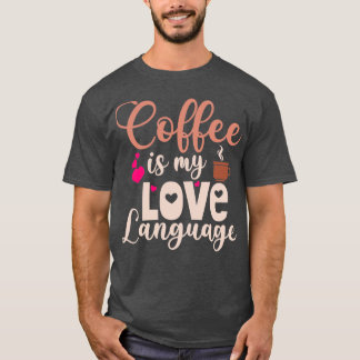 Camiseta Café É Minha Língua De Amor Barista Caffein Bean