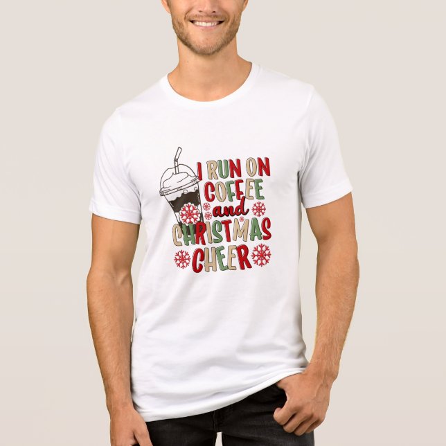 Camiseta Café e Natal Cheer Retro Groovy Natal (Frente)