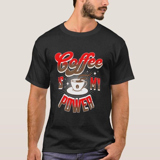 Camiseta café é o meu poder (Frente)