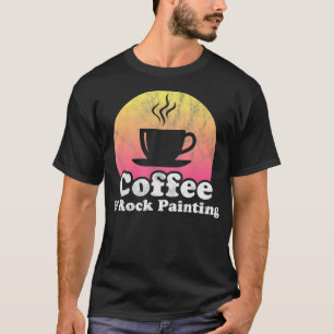 Camiseta Café e pintura Rock