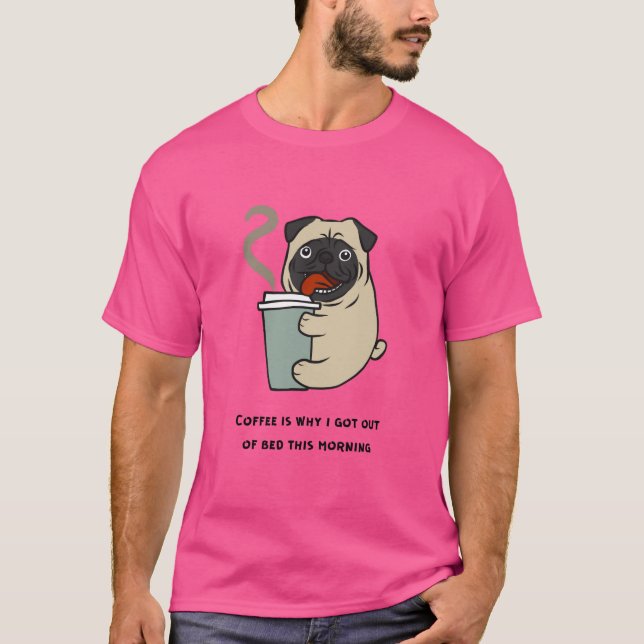 Camiseta Café é por isso que saí da cama (Frente)
