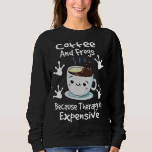 Camiseta Café e Sapos porque terapia é bari caro