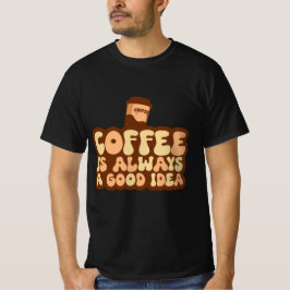 Camiseta café é sempre uma boa ideia