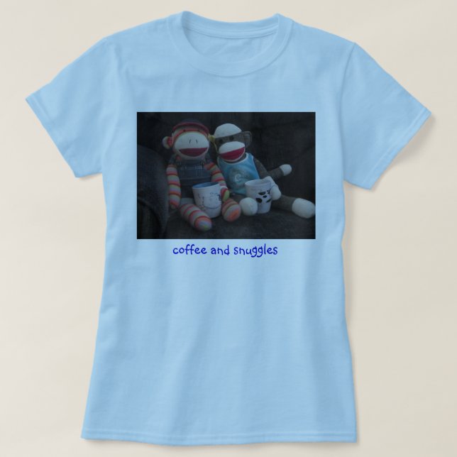 Camiseta Café e snuggles (Frente do Design)