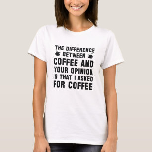 Camiseta Café E Sua Opinião
