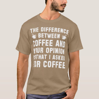 Camiseta Café E Sua Opinião retrô