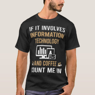 Camiseta Café E Tecnologia Da Informação