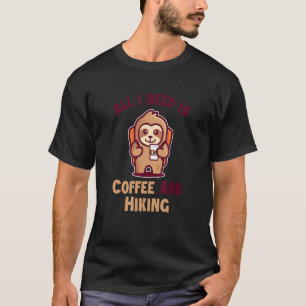 Camiseta Café E Viagem De Volta Ao Exterior Hiker