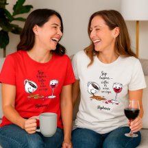 Café e Vinho Divertidos para Amantes Personalizado