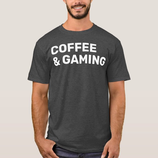 Camiseta Café E Vintagem De Jogos (Frente)