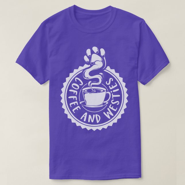 Camiseta Café e Westies Westis (Frente do Design)