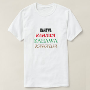 Camiseta café em Suaíli (cahawa)