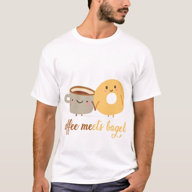 Camiseta café encontra bagel (Frente)