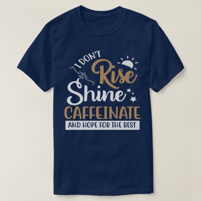 Camiseta Café Engraçado (Frente do Design)
