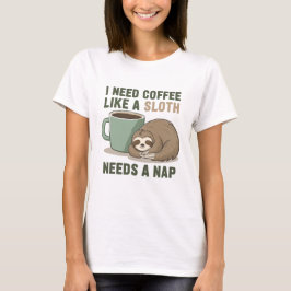 Camiseta Café Engraçado
