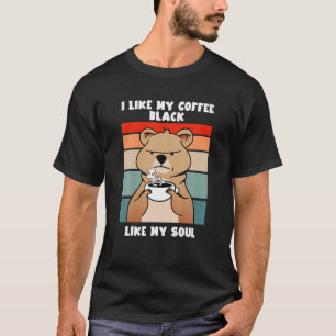 Camiseta Café Engraçado Ao Lover Eu Gosto Do Meu Café Preto