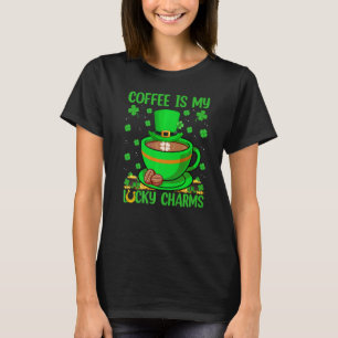 Camiseta Café Engraçado É Minha Sortuda Rua De Café Patrick