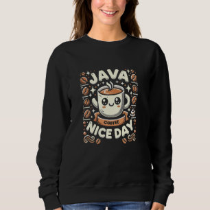 Camiseta Café Engraçado Faz Java Nice Day