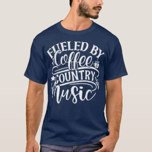 Camiseta Café Engraçado - Linha Ocidental Dançando Cowgirl
