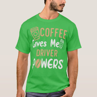 Camiseta Café Engraçado Me Dá Ideia De Poder De Motorista P