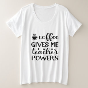 Camiseta Café engraçado O professor faz poderes